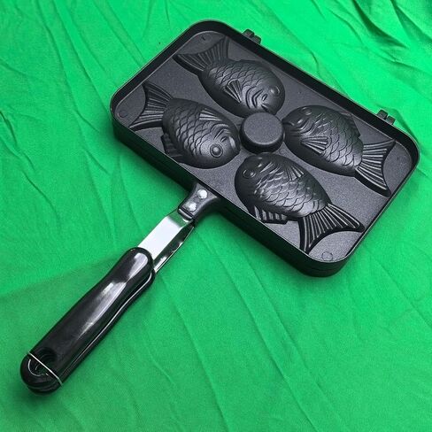 Taiyaki Fish-shaped Cake Pan, Non-stick Waffle Cake Maker with Long Handle, Pancake Baking Double Pan Mold Pan Mold for Home DIY Cooking Party Dessert in Saudi Arabia