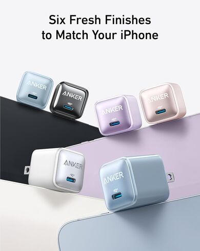 USB C Charger Block 20W, Anker 511 Charger (Nano Pro), PIQ 3.0 Compact Fast Charger for iPhone 16/16 Plus/16 Pro/16 Pro Max, 15/14/13 Series, Galaxy, Pixel 4/3, iPad (Cable Not Included) in Kuwait