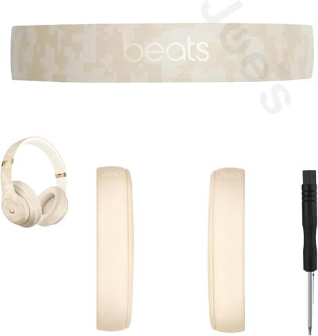 Same As Genuine OEM Original Studio 3 Wireless Headband Arch + Muff Cushions Ear Pads Replacement Repair Kit Compatible for A1914 Model Parts (Shadow Gray) in Saudi Arabia