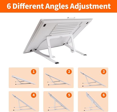 KOBAIBAN Wireless A3 Light Pad with Carry Bag, Foldable Stand, Top Clip, 3 Colors/Stepless/6-level Dimmable Brightness Rechargeable tracing Light Box/Board for Weeding Vinyl, Diamond Painting (White) in Saudi Arabia