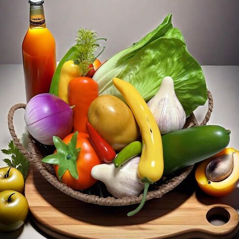 3pcs Realistic Artificial Fake Lettuce, Fake Vegetable, Artificial Vegetables for Decoration, Home Kitchen Decor,PU Simulation Vegetable in Saudi Arabia