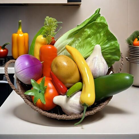 3pcs Realistic Artificial Fake Lettuce, Fake Vegetable, Artificial Vegetables for Decoration, Home Kitchen Decor,PU Simulation Vegetable in Saudi Arabia