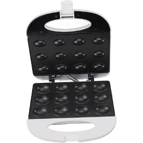 Nut Waffle Bread Machine, US Plug 110V Adjustable Temperature Walnut Cookie Maker with Non Stick Plates Stainless Steel Casing Breakfast Pan