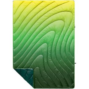 Rumpl Original Puffy Blanket - Warm Puffy Camping Blanket, 100% Recycled Polyester Insulation, Lightweight, Packable, Water-Resistant, Outdoor Puffer Blanket, 52"x75", Teton Dusk