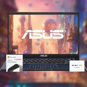 ASUS VivoBook Laptop | 14" FHD (1920 x 1080) Display | 12th Generation 6 Core Processor | 16GB RAM | 1TB Storage | Bluetooth | HDMI | Thin & Light | Windows 11 Pro | w/WOWPC Bundle