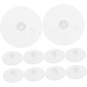SHOWERORO 10Pcs Replacement Silicone Valve Pads for Rice Cooker Steam Valve Gasket Compatible with Stainless Rice Cookers and Inner Pots