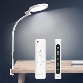 Light Therapy Lamp,10000 Lux UV-Free Desk Happy Lamp, 5 Colors & 5 Brightness Levels I-Beam Sun Lamp with Flexible Gooseneck for Study/Home/Office