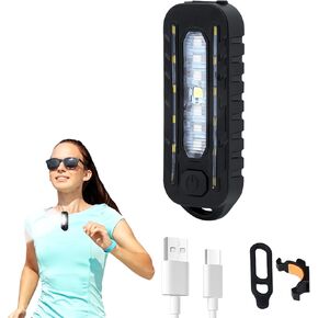 1PCS Rechargeable Clip On Flashlight-Ultimate Running Light for Runners, Safety Lights for Night Walking, Dog Walking Light, Clip-On Light for Running, Enhanced Visibility and Nighttime Safety Gear