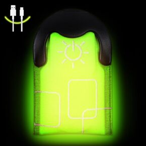 Reflective Running Gear Set, Magnetic LED Clip Lights, Rechargeable Magnet Clip, Running Safety Lights with 3 Lighting Modes, High Visibility, Brightly Luminous for Night Running, Cycling