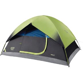 Coleman Sundome Dark Room Tent, 4/6 Person Tent Blocks 90% of Sunlight to Keep Inside Cool, Weatherproof Tent with Rainfly & Easy Setup in Minutes