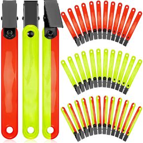 Trail Markers for Hiking, 36Pcs Multiple Color Reflective Trail Marking Ribbons with Clip for Hunting Outdoor