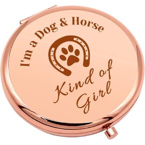 Dog Groomer Thank You Gift Compact Makeup Mirror for Dog Hairdresser Pet Groomer Gift Dog Groomer Gift for Women Folding Makeup Mirror for Dog Stylist Dog Salon Thanksgiving Birthday Gifts