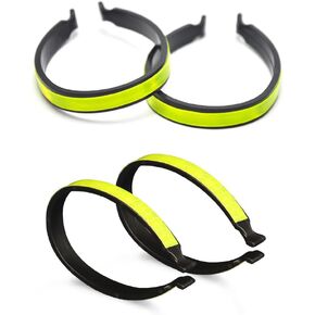 High Visibility Running Gear Reflective Bands - Safety Reflective Running Accessories for Men Bike Reflectors Reflective Running Gear - 4 Pcs Running Band Set