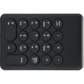 Numeric Keypad for Laptop, Portable Mini Number Pad 18 Keys, Mute Function, 10M Stable Connection, Number Keyboard Extensions for Laptop, PC, Desktop (Black)