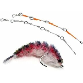 Pack of 50 Articulated Shanks for Tying Streamers，for Tying Articulated Streamers use in Fresh and Saltwater 5 Sizes are Optional