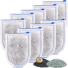 9 Pack Carbon Filter Cartridges Compatible with Tetra Whisper EX30/EX45/EX70 Filters, Replacement Filter Cartridges Large Compatible with Whisper EX30/EX45/EX70 Filters