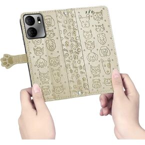 for Tracfone BLU View 5 B160V Wallet Case 3D Pattern Pets, BLUView 5 Case PU Leather [3D Embossed Cartoon Pattern] Card Slots | Magnetic Buckle Kickstand B160V Case Slim Shockproof Case, Mint