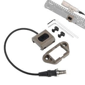 Remote Pressure Switch with SF Plug for M300 M600 Light Tactical Flashlight Weapon Light Switch, for Picatinny Rail