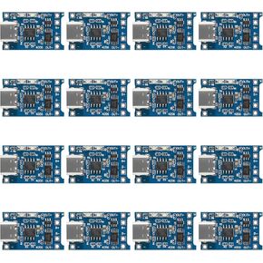 5V 1A Charge and Discharge Module, 5pcs, Type-C USB for 18650 Lithium Battery Charger Board with Protection Replaces TP4056 (5V Charge and Discharge)