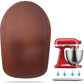 Compatible with Kitchen aid 4.5-5 Qt Bamboo Mixer Slider - Appliance Slider for Tilt Head Kitchen aid Stand Mixer, Kitchen Countertop Storage Mover Sliding Tray for Kitchen aid 4.5-5 Qt, Moving Caddy