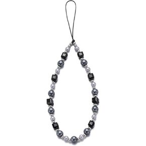 Phone Charm Crystal Phone Chain Pearl Phone Charms Strap Handmade Bag Charms Aesthetic Keychain Camera Charms for Women
