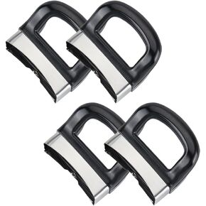 4pcs Pressure Cooker Handle Pot Side Handle Replacement Part Pot Handle Set Pan Cooker Steamer Sauce Pot Short Handle Anti Scalding Cookware for Metal Pressure Pan 1 or 2 or 3 Hole Type