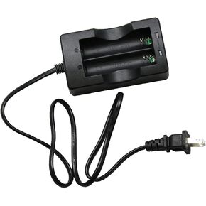 Acxico 1Pcs Li-ion Battery Charger 2 Slots 4.2V 1000mA（500mA x 2） Output Smart Charger for 18650 Batteries