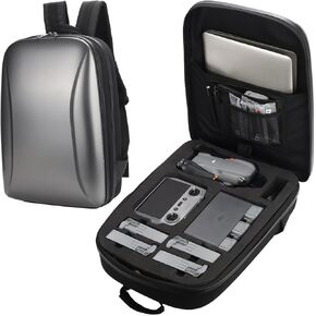 حقيبة حمل لـ DJI Air 3S / Air 3، حقيبة ظهر صلبة مقاومة للماء لـ DJI Air 3S / Air 3 Fly More Combo، وحدة تحكم عن بعد RC 2/RC-N2، بطارية طيران ذكية، محور شحن وملحقات أخرى
