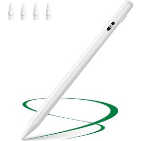 Stylus Pen for iPad with Palm Rejection, Pencil for iPad (2018-2023) 10th/9th/8th/7th/6th Gen, for iPad Pro 11/12.9, for iPad Air 5th/4th/3rd Gen,for iPad Mini 6/5 with Power Display with 4ps Nibs