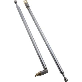 Ancable 2-Pack AM FM Antenna 62cm 24.4" Long 4 Sections Telescopic Antenna for Radio TV