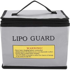 Lipo Safe Bag Fireproof Explosion-Proof Lipo Battery Storage and Charging Protective Case Pouch Portable Double Zippers Safety Storage Guard