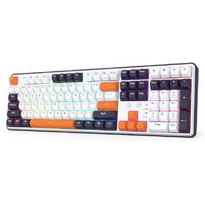 لوحة مفاتيح الألعاب Redragon K689 PRO Wireless Gasket RGB، 104 مفاتيح + 4 مفاتيح تشغيل سريعة إضافية لوحة مفاتيح ميكانيكية مع مقبس مطور قابل للتبديل السريع، 5 طبقات لتخفيف الضوضاء، أغطية مفاتيح PBT مستديرة، مفتاح خطي مخصص