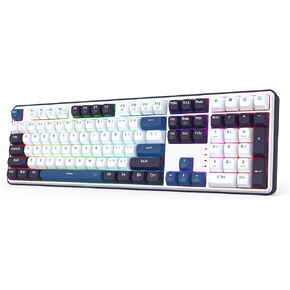 Redragon K689 PRO Wireless Gasket RGB Gaming Keyboard, 104 Keys + Extra 4 Hotkeys Mechanical Keyboard w/Upgraded Hot-swappable Socket, 5-Layer Noise Dampening, Round PBT Keycaps, Custom Linear Switch