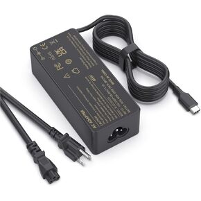 New Slim 65W HP USB C Laptop Charger, Power Supply for HP Chromebook ProBook EliteBook Spectre X360 Envy Series, Fast Charging Type-C Fast Charging Replacement Cord