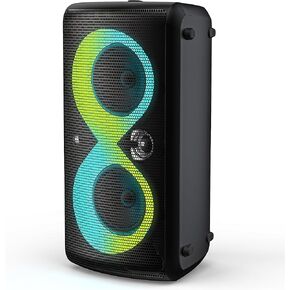 Monster Cycle Plus Bluetooth Speaker, 320W High Power Portable Speaker with 7 Lighting Effects, 108dB Loud Stereo Sound, 24H Playtime, Speakers with Subwoofer for Outdoor, Party