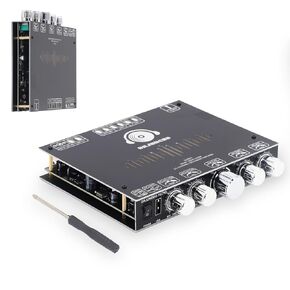 S220HS Bluetooth Power Amplifier Board, TPA7498E Chip 160W X 2+220W Board Module with Bluetooth, AUX, USB Inputs, APP Control Channel Subwoofer Amplifier