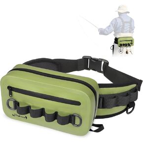 Dovesun Waterproof Fishing Fanny Pack for Man 3.3L Fly Fishing Bag Fly Fishing Chest Pack with Airtight Zipper for Fly Fishing Kayaking 2 Colors