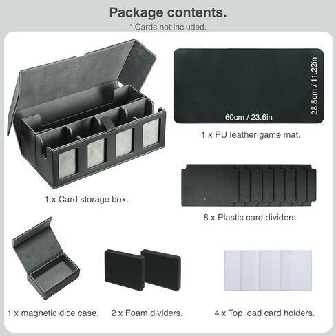 Trading Card Deck Case for 840 Cards, Storage Box with Display Windows for MTG Commander, PTCG, Sport Cards and Other Trading Card Games - Blue in Saudi Arabia