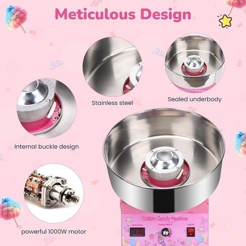 Cotton Candy Machine Commercial Cotton Candy Machine With Stainless Steel Construction Easy-to-Use Controls For Endless Cotton Candy,Blue in Saudi Arabia
