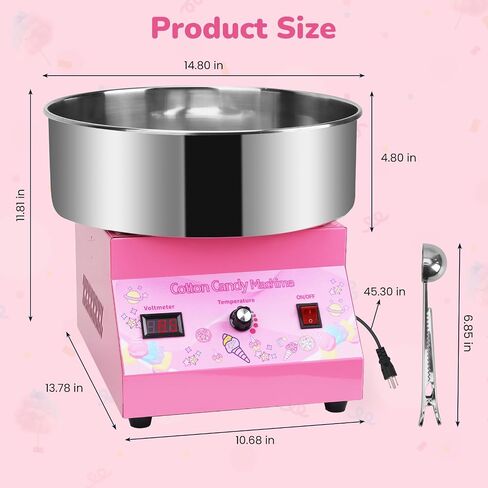 Cotton Candy Machine Commercial Cotton Candy Machine With Stainless Steel Construction Easy-to-Use Controls For Endless Cotton Candy,Blue in Saudi Arabia
