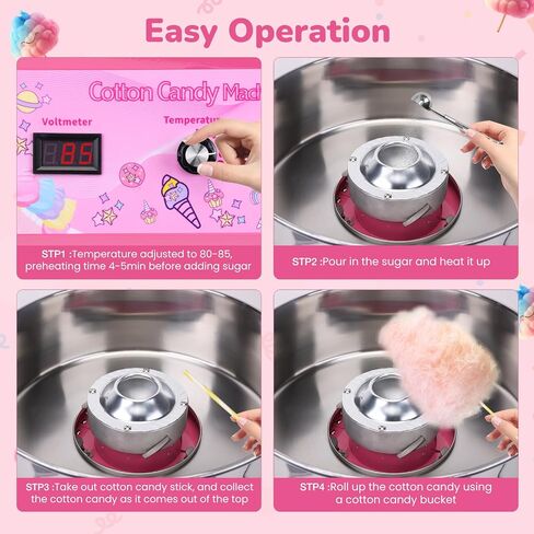 Cotton Candy Machine Commercial Cotton Candy Machine With Stainless Steel Construction Easy-to-Use Controls For Endless Cotton Candy,Blue in Saudi Arabia