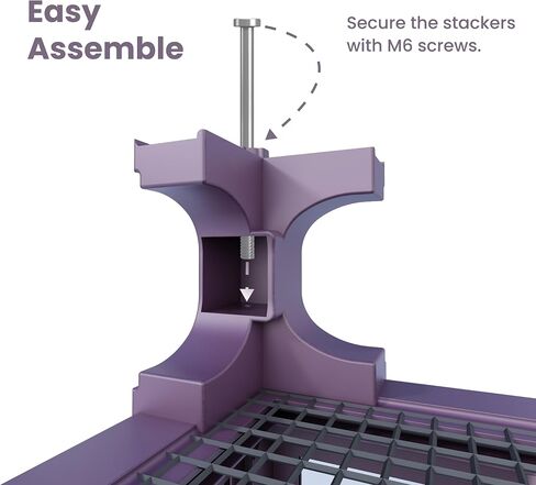 Reptile Terrarium Stackers V1, 3" Reptile Tank Accessories Spacers, ONLY for Phailozoo Collection 50/85 Gallon Reptile Tanks 4Pcs in Kuwait