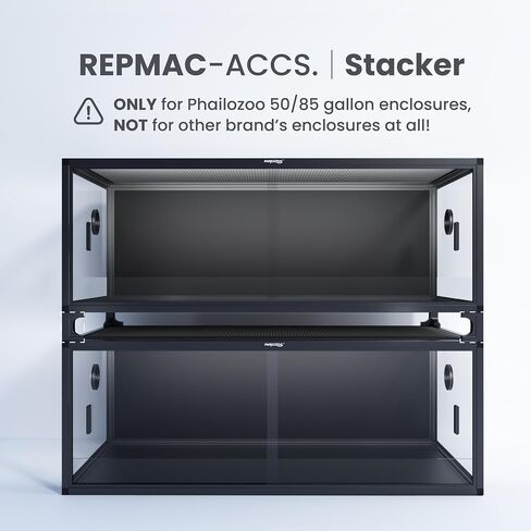 Reptile Terrarium Stackers V1, 3" Reptile Tank Accessories Spacers, ONLY for Phailozoo Collection 50/85 Gallon Reptile Tanks 4Pcs in Kuwait