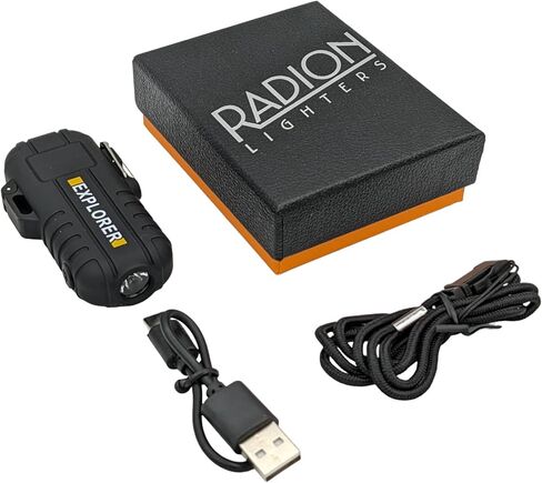ولاعة بلازما كهربائية مزدوجة القوس USB قابلة لإعادة الشحن عديمة اللهب مقاومة للماء والرياح مع مصباح يدوي (مموه) in Saudi Arabia