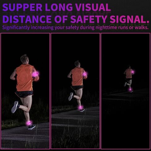 LED Night Running Wristband – Safety Signal Lights, Easy Wear for Safety During Outdoor Sports, Cycling，Concerts, and Nighttime Activities in Saudi Arabia