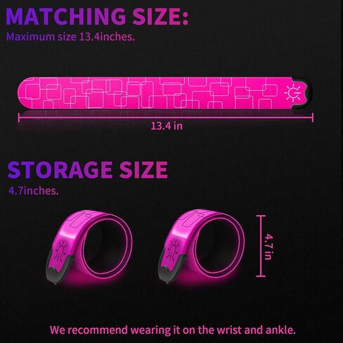 LED Night Running Wristband – Safety Signal Lights, Easy Wear for Safety During Outdoor Sports, Cycling，Concerts, and Nighttime Activities in Saudi Arabia