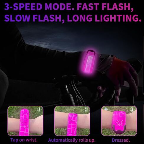 LED Night Running Wristband – Safety Signal Lights, Easy Wear for Safety During Outdoor Sports, Cycling，Concerts, and Nighttime Activities in Saudi Arabia
