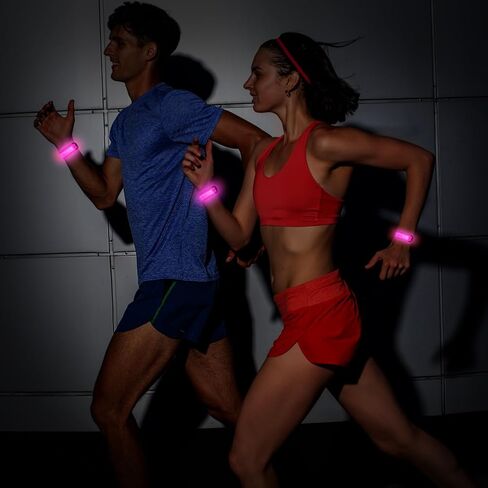 LED Night Running Wristband – Safety Signal Lights, Easy Wear for Safety During Outdoor Sports, Cycling，Concerts, and Nighttime Activities in Saudi Arabia
