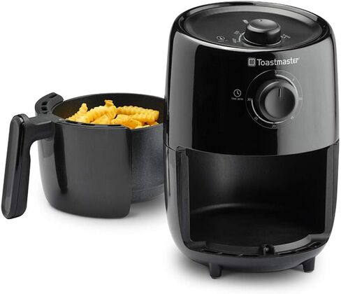 مقلاة توستماستر الهوائية سعة 2 لتر خالية من الزيت، إيقاف تلقائي، سلة داخلية غير لاصقة (أسود) in Kuwait