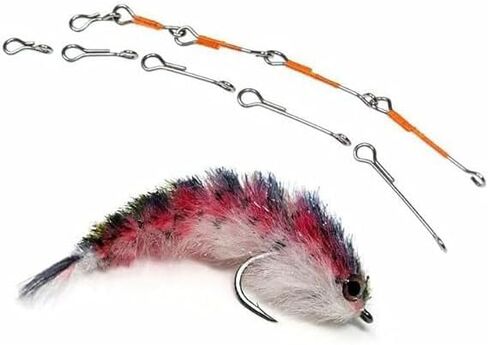 Pack of 50 Articulated Shanks for Tying Streamers，for Tying Articulated Streamers use in Fresh and Saltwater 5 Sizes are Optional in Kuwait